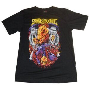 Vintage Zombie Liquorice Graphic T-Shirt Horror Heavy Metal Tag Men’s Large